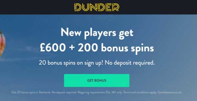 dunder casino no deposit